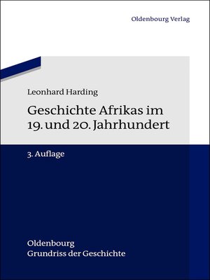 cover image of Geschichte Afrikas im 19. und 20. Jahrhundert